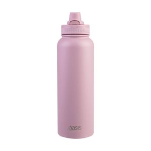 Oasis Stainless Steel Double Wall Insulated Sports Bottle Blush 1.1L