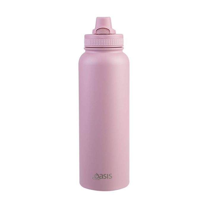 Oasis Stainless Steel Double Wall Insulated Sports Bottle Blush 1.1L