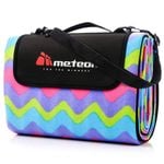 METEOR 200x180cm Foldable Picnic Mat Neon Waves