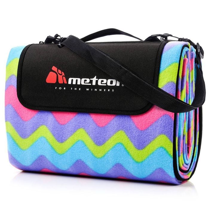 METEOR 200x180cm Foldable Picnic Mat Neon Waves