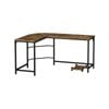 Artiss L-Shaped Computer Desk Brown