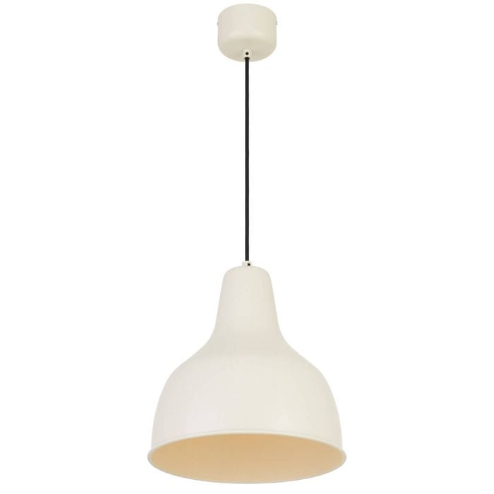 Telbix Nesby Contemporary Pendant Hanging Lamp Light Metal Beige Satin