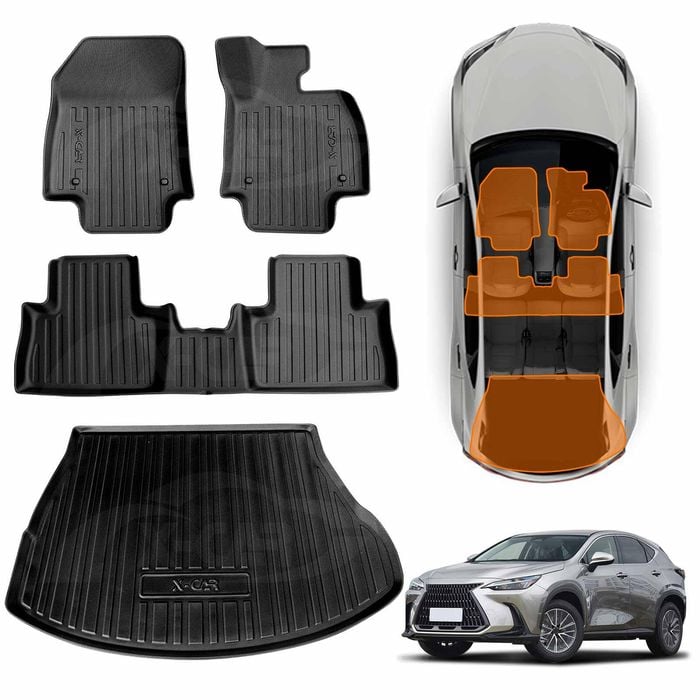 Boot Liner Cargo Floor Mats Carpet for Lexus NX250 NX350 NX350h NX450h 2022-Onwards Cover