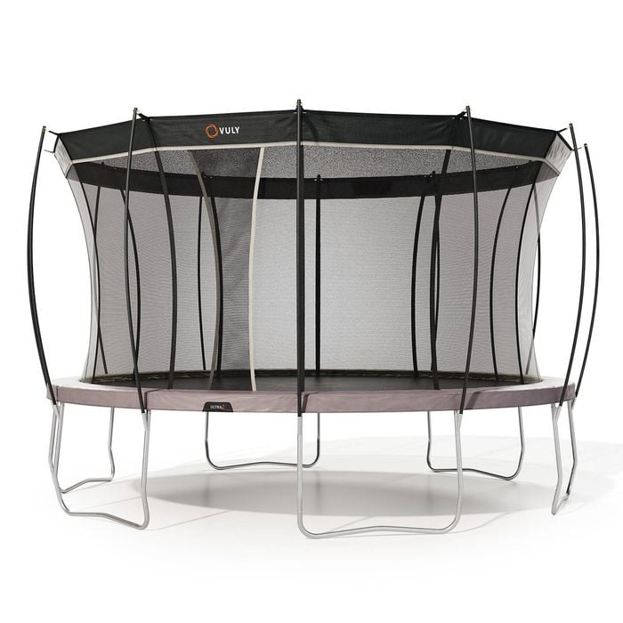 VULY Ultra 2 Extra Large 15ft Trampoline with Enclosure - Round Kids Trampolines Bundle With Shade Cover Pro