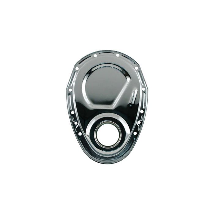 Timing Cover Only Chrome Steel Small Block Chev
