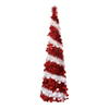 Lifebay Red White Spiral Christmas Tree