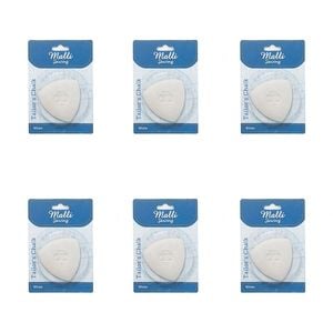 6pk Malli Sewing Tailor's Chalk Temporary Garment Marking Tool 126x6cm Beige