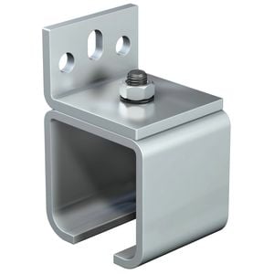 Cowdroy Nickel Plated Industro Single Track Wall Mount Bracket