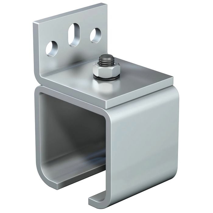 Cowdroy Nickel Plated Industro Single Track Wall Mount Bracket