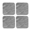 4pk Maxwell & Williams 10cm Coaster Collective Square Marble Charcoal