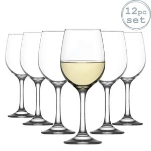 Lav 300ml Fame Wine Glasses - Set Of 12 Classic White, Red & Rosé Wine Goblets - Elegant Stemware Design Dining & Entertaining