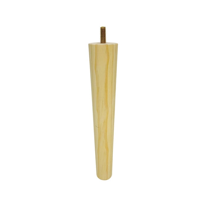 Adoored 230mm Pine Round Tapered Furniture Leg
