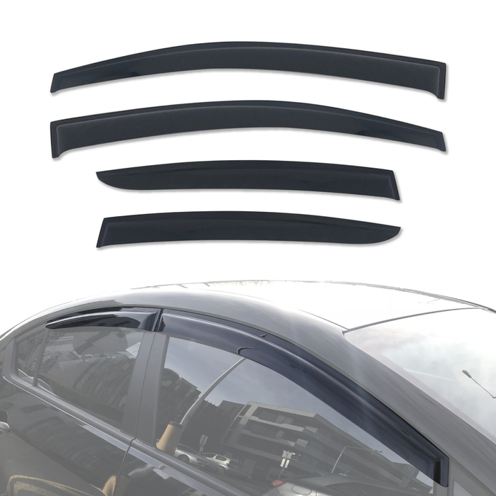 AUSGO Weather Shields for KIA Cerato YD Sedan 2013-2018 Weathershields Window Visors Wind Deflectors