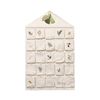 Fabelab Yule Greens Embroidered 82cm Christmas Advent Calendar - Natural