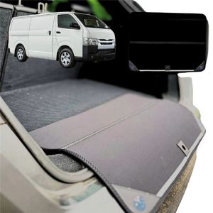 Rear Cargo Boot Bumper Protector for Toyota Hiace Van 2005 - 2019 (LWB) - XL (98 x 55) - Black