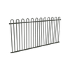 ProtectorAl 2400 x 1200mm Woodland Grey Aluminium Loop Top Pool Panel Fence