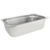Vogue Heavy Duty Stainless Steel 1/1 Gastronorm Tray 150mm Deep 20l Commercial Kitchen Storage
