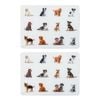 2PK Ashdene Puppy Love Surface Table Placemat Protector 30x40cm - White