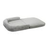 Alopet Human Dog Bed Foldable Grey 180 x 115 x 20 cm Fleece