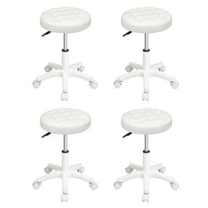 Levede 4pcs PU Leather Salon Bar Stools - Beige