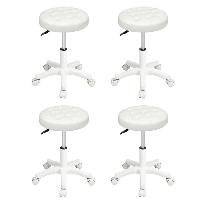 Levede 4pcs PU Leather Salon Bar Stools - Beige