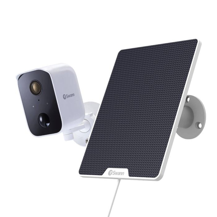 Swann 1080p White Wireless CoreCam Security Camera with Solar Charging Panel