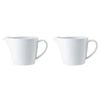 2PK Mikasa Chalk Kitchen Porcelain Milk Jug, 270ml, White