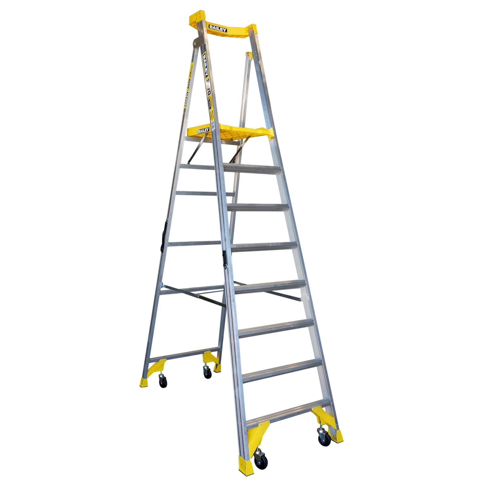 Bailey 170kg 8 Step Aluminium Job Station Platform Ladder Bunnings Australia