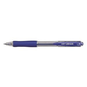 Uni Laknock Retractable Ballpoint Pen 12pcs (Fine) (Blue)