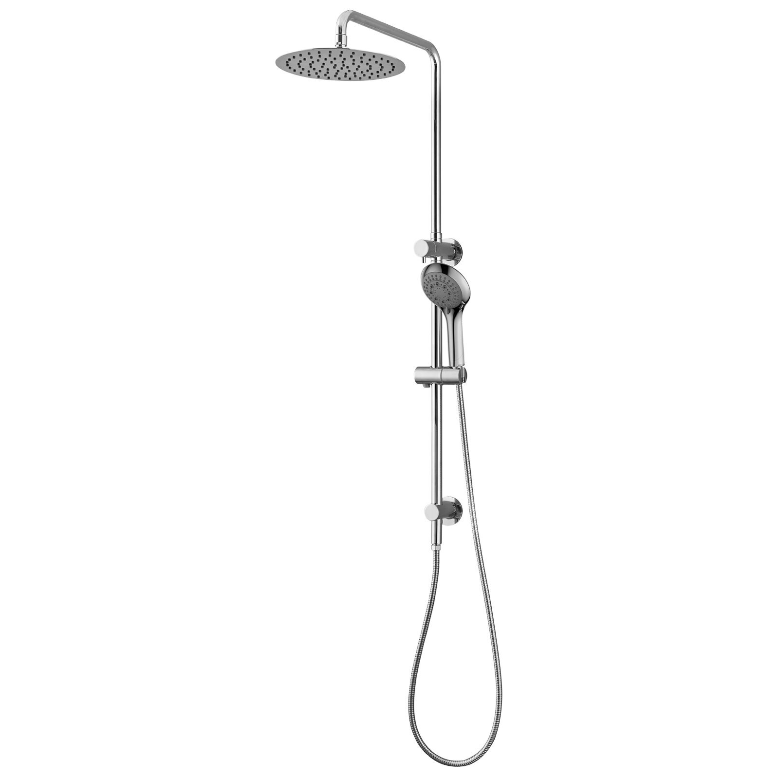 Mondella Chrome Resonance Shower Exposed Rail And Hand Set WELS 3 Star 9L/min