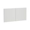 Kaboodle 1000mm Sesame Salt V-Groove Fridge Cabinet Doors - 2 Pack