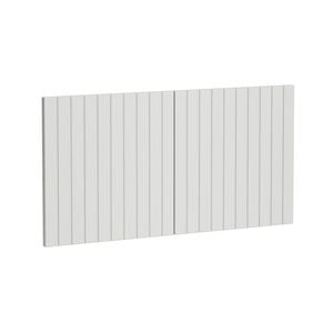 Kaboodle 1000mm Sesame Salt V-Groove Fridge Cabinet Doors - 2 Pack