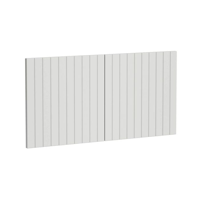 Kaboodle 1000mm Sesame Salt V-Groove Fridge Cabinet Doors - 2 Pack