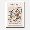 Galrie Picasso Les Dejeuners Dessins Art Print -Iconic Berggruen Exhibition Masterpiece, Black Frame, A3 30 x 42cm (12 x 16inch)