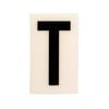 Sandleford 85 x 55mm T Black and White Self Adhesive Letter