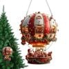 Catzon Hot Air Balloon 2D Christmas Ornament Acrylic Piece