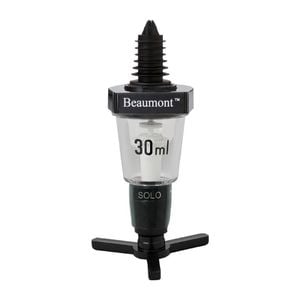 Beaumont Spirit Optic Dispenser Solo Measure Unstamped Black 30ml