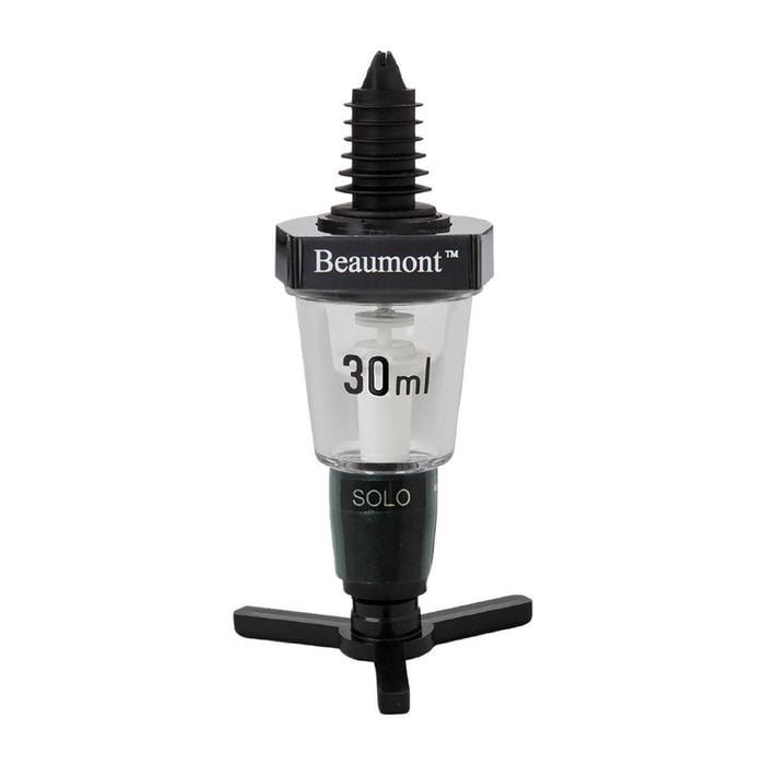 Beaumont Spirit Optic Dispenser Solo Measure Unstamped Black 30ml