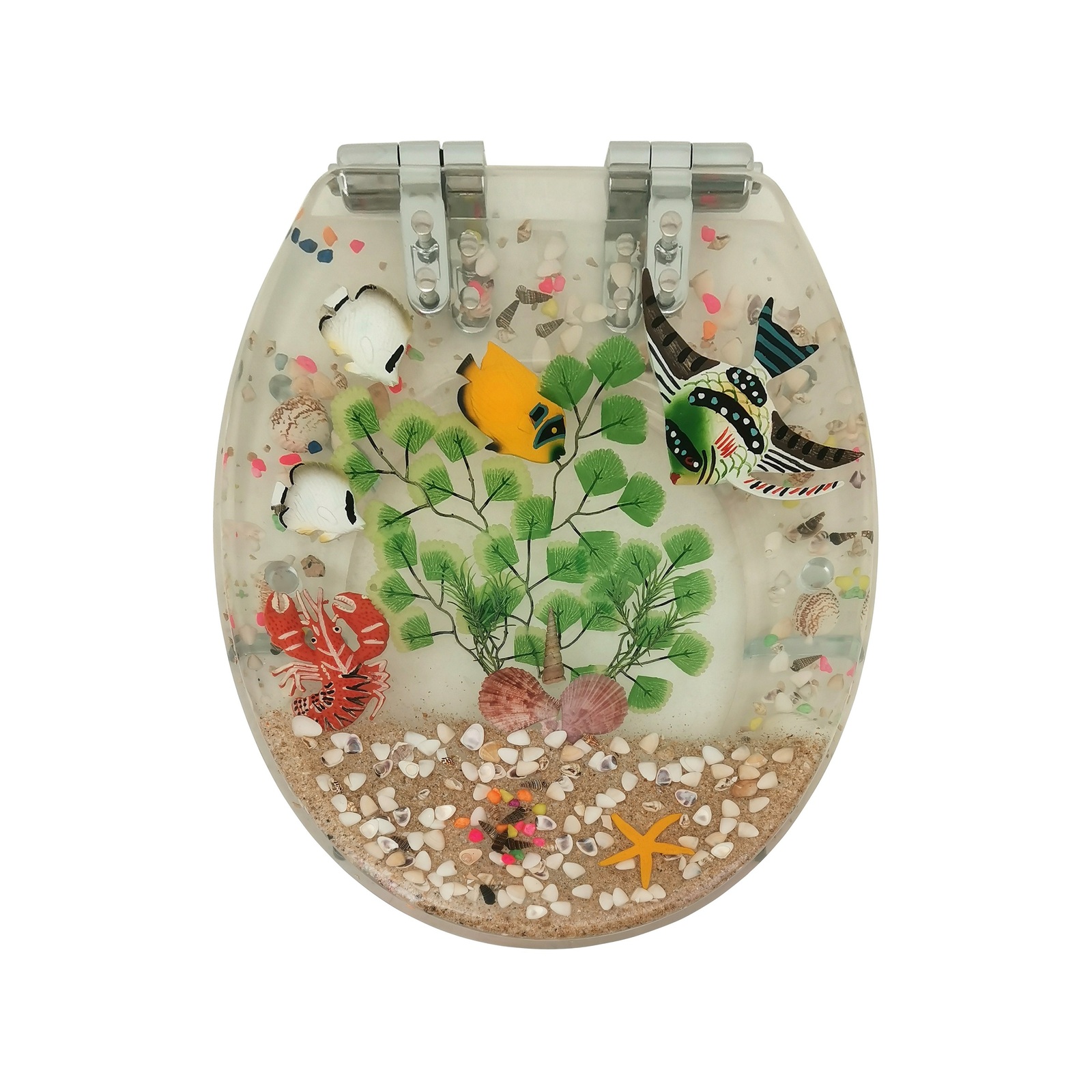 Loo With A View Clear Tropical Fish Soft Close Toilet Seat Bunnings Australia