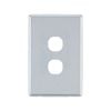 Deta S-Line Polished Chrome 2 Gang Switch Cover Plate