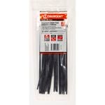 Crescent 200 x 4.6mm Black Cable Ties - 25 Pack