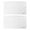 2x Bas Phillips Hayman Zero Twist Bath Mat 600gsm Cotton 78x48cm White