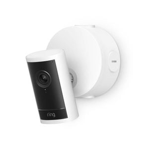 Ring White Outdoor Camera Pro 4K Security Camera POE