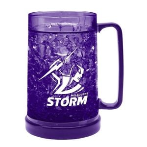 Nrl Colour Freeze Mug - Melbourne Storm - 500ml - Gel Freeze Drink Cup