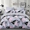 Dreamfields Queen Marble Geometric Design Quilt/Duvet/Doona Cover Set
