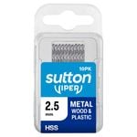 Sutton Tools 2.5mm Viper Metric Drill Bit - 10 Pack