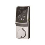 Lockly Satin Nickel Secure Plus Smart Lock Deadbolt With WIFI-Link And 3D Fingerprint