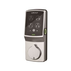 Lockly Satin Nickel Secure Plus Smart Lock Deadbolt With WIFI-Link And 3D Fingerprint