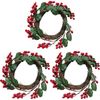 3x LVD Wreath W Berries Large Decorative Sculpture Ornament Home/Lounge Decor