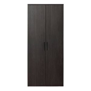 European Cabinetry Classic Nordic Ash Square Black Stockholm Storage Cupboard